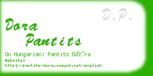 dora pantits business card